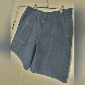 Vintage 90s Cenza by Palmettos blue cargo shorts Size L Minimalist Outdoor Casua